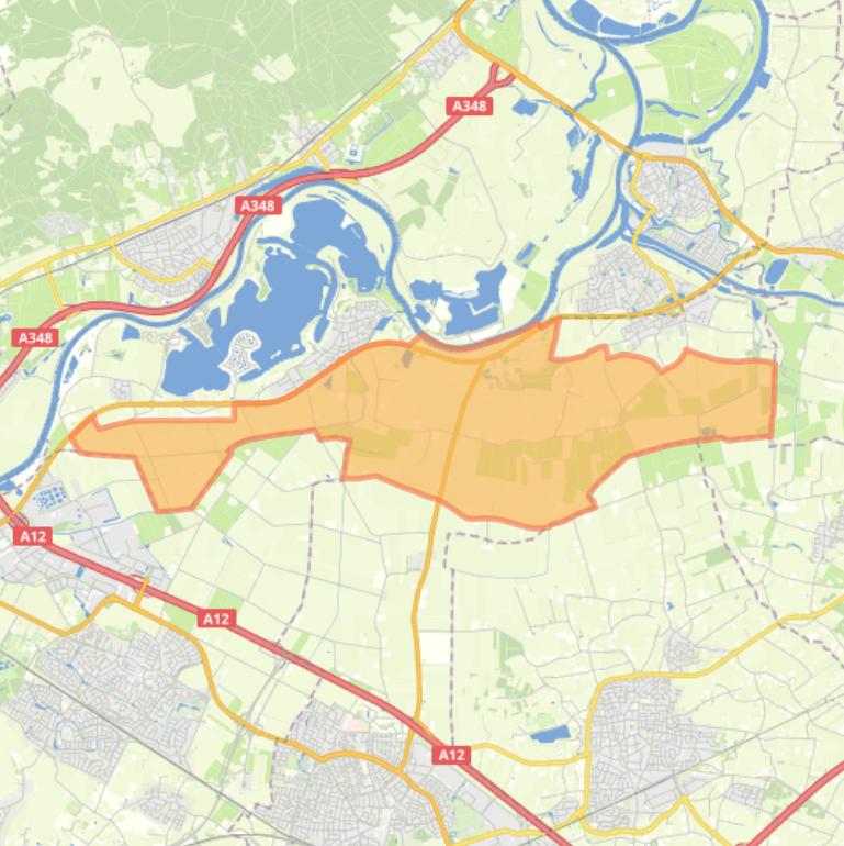 Kaart van de buurt Angerlo’s Broek.