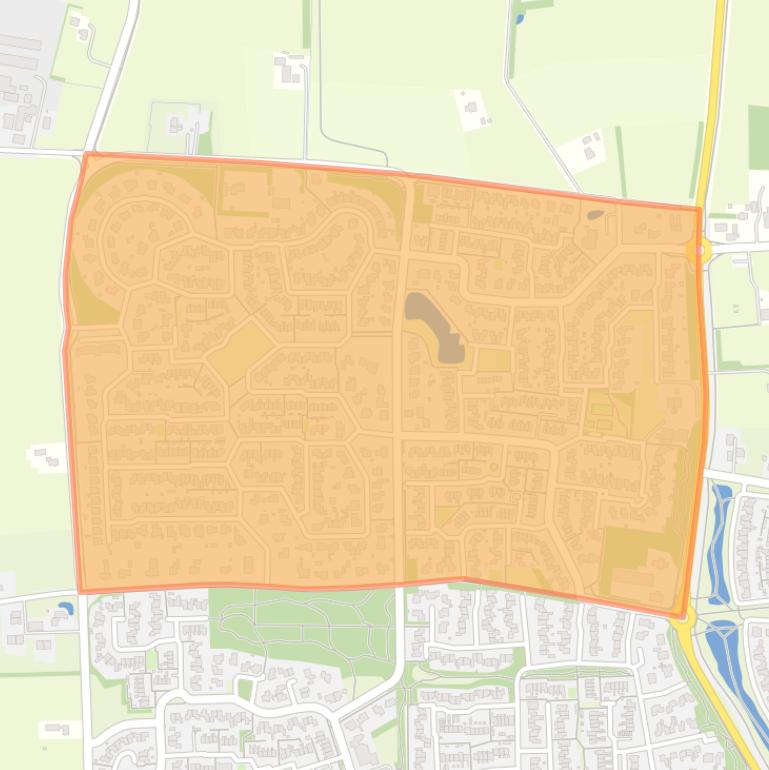 Kaart van de buurt Ankummer Es.