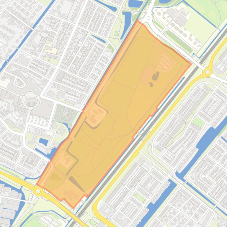 Kaart van de buurt Annie M.G. Schmidtpark Midden.