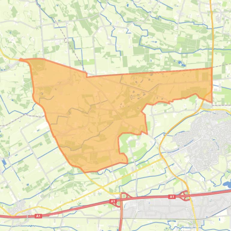 Kaart van de buurt Appel/’t Woud.