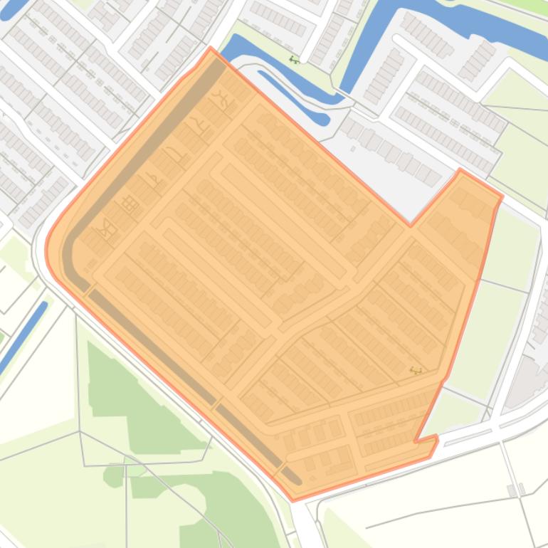 Kaart van de Appelbuurt.