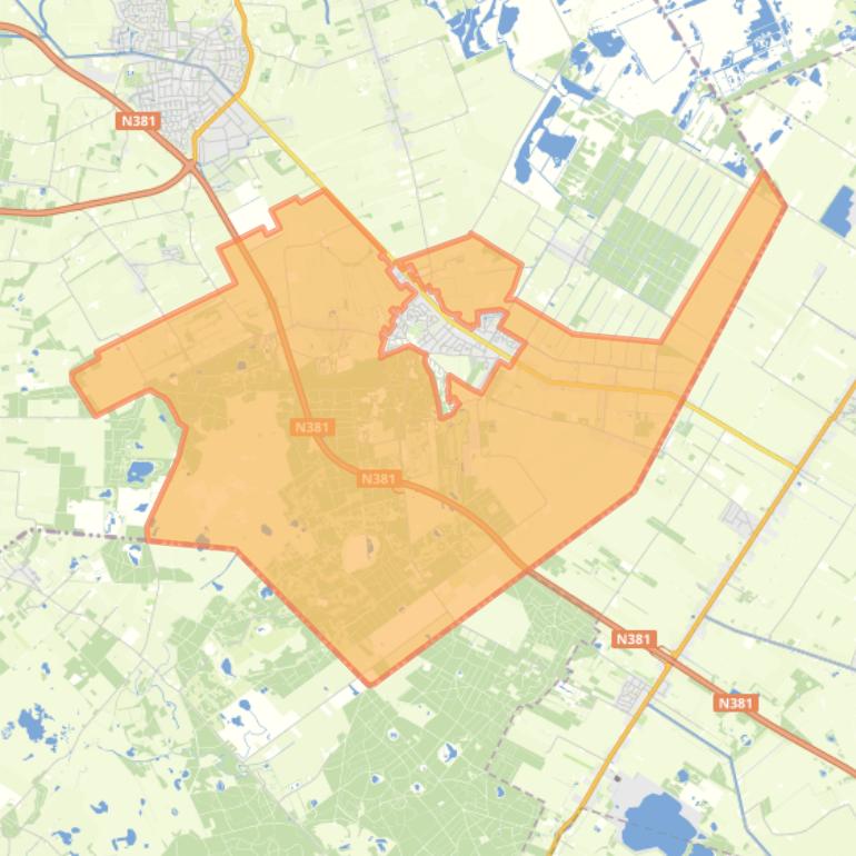 Kaart van de buurt Appelscha-Buitengebied.