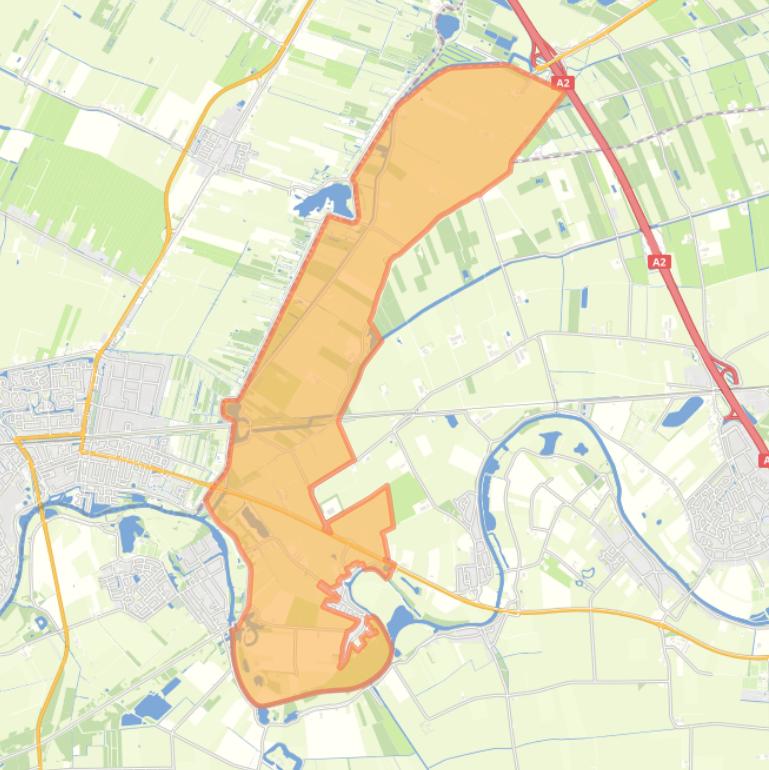 Kaart van de buurt Aquoy en omgeving.