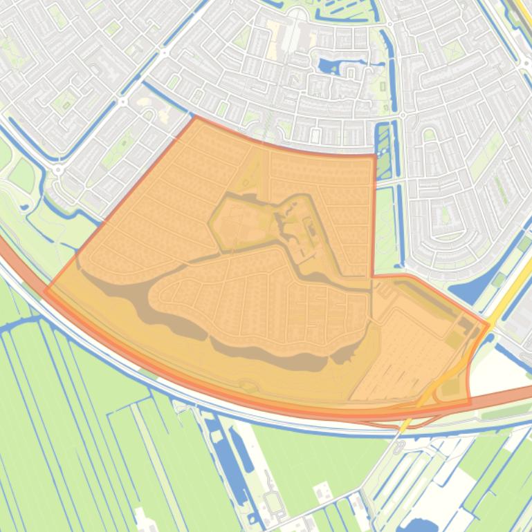 Kaart van de buurt Archeon.