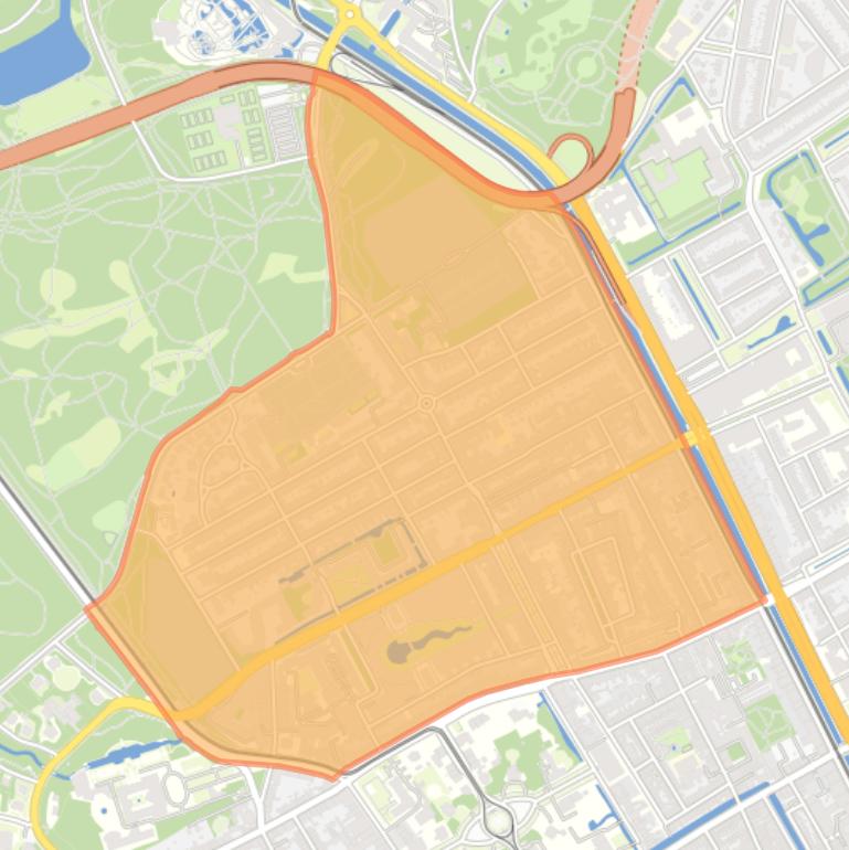 Kaart van de Archipelbuurt.