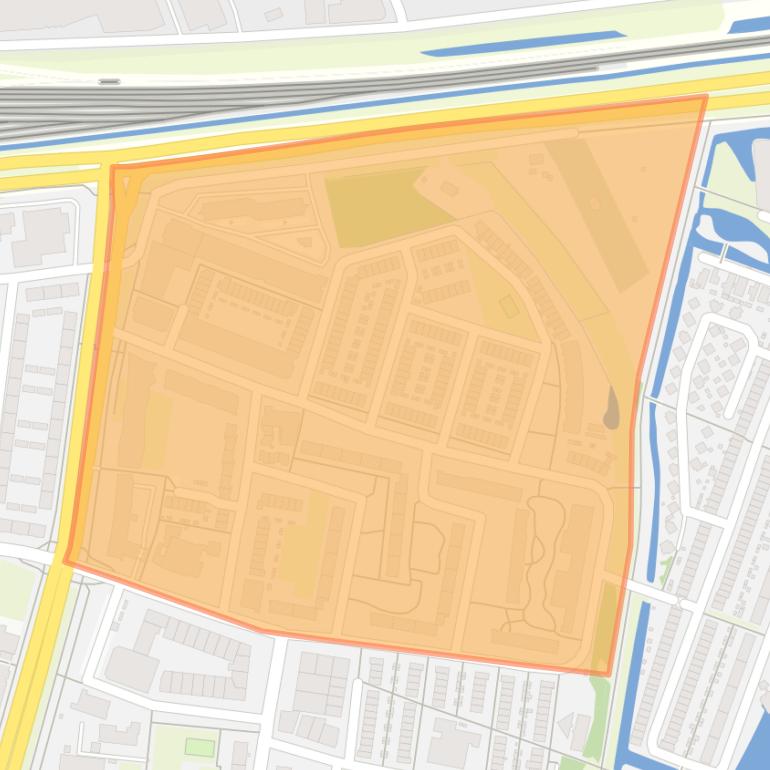 Kaart van de Architectenbuurt.