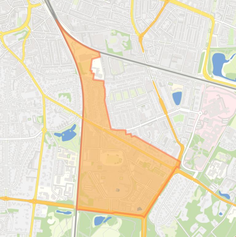 Kaart van de buurt Arenaparkkwartier.