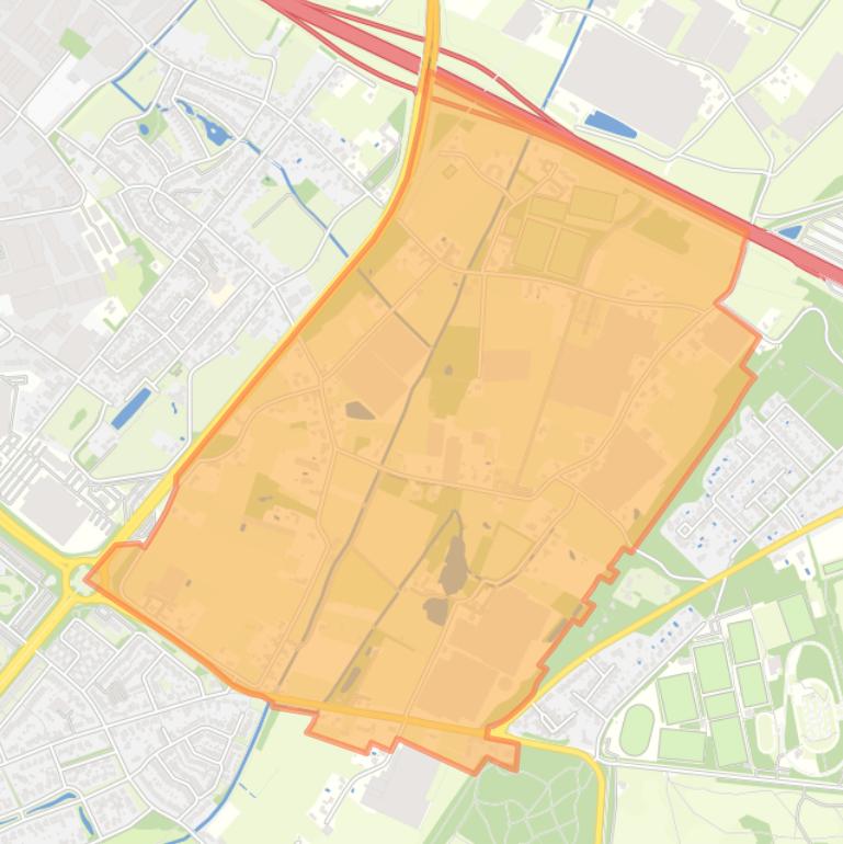 Kaart van de buurt Arenborg.