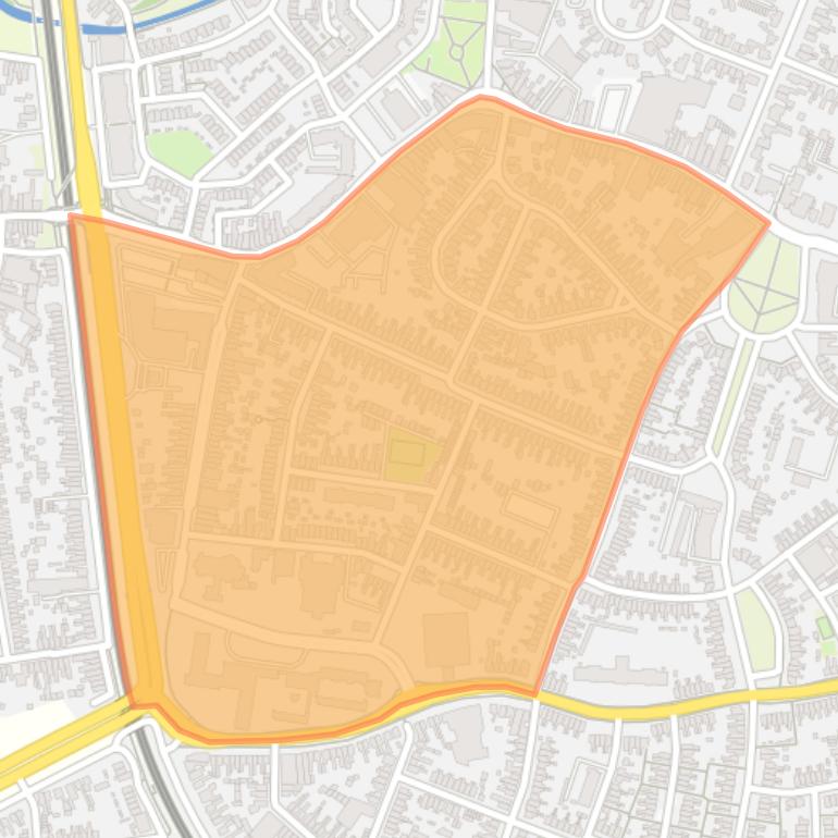 Kaart van de buurt Arendsboer en omgeving Noord.