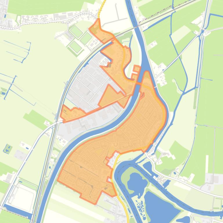 Kaart van de buurt Arkel-Dorp.