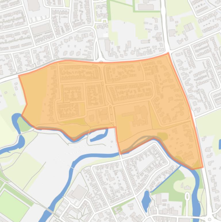 Kaart van de buurt Armenhoef.