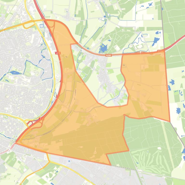 Kaart van de buurt Asenray buitengebied.