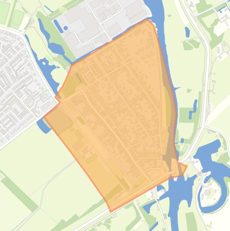 Kaart van de buurt Asperen Oude Kern.