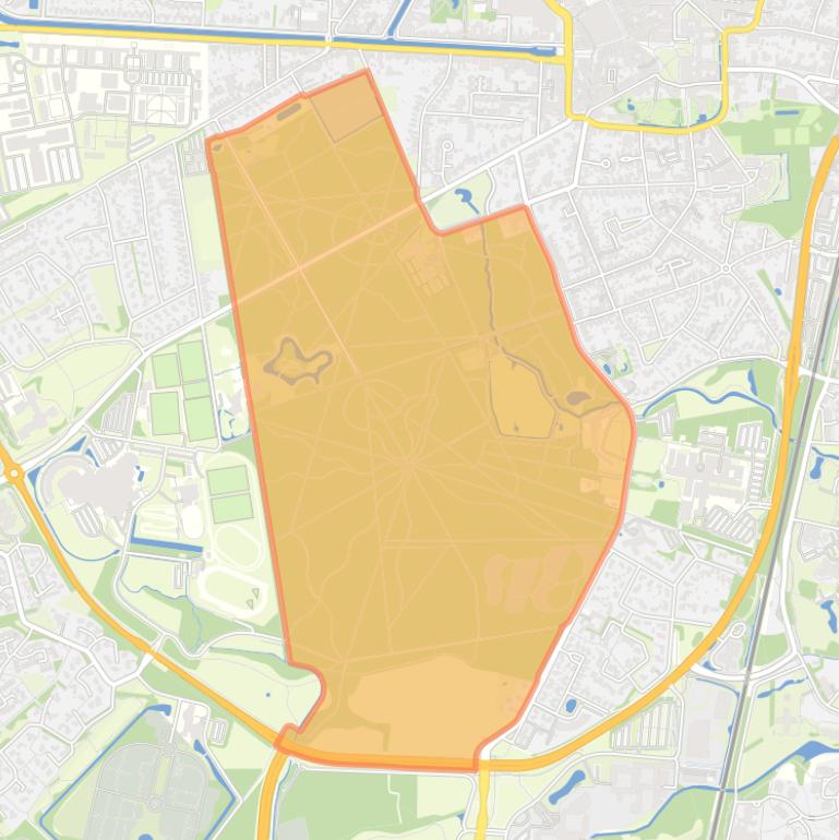 Kaart van de buurt Asserbos.