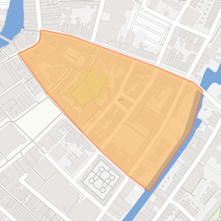 Kaart van de buurt Augustijnenkamp en omgeving.