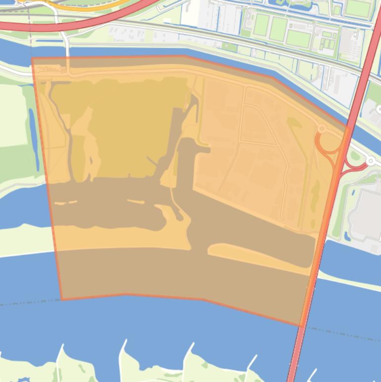 Kaart van de buurt Avelingen West.