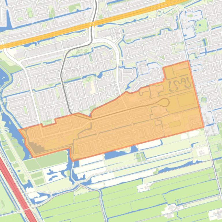 Kaart van de Aziëbuurt.