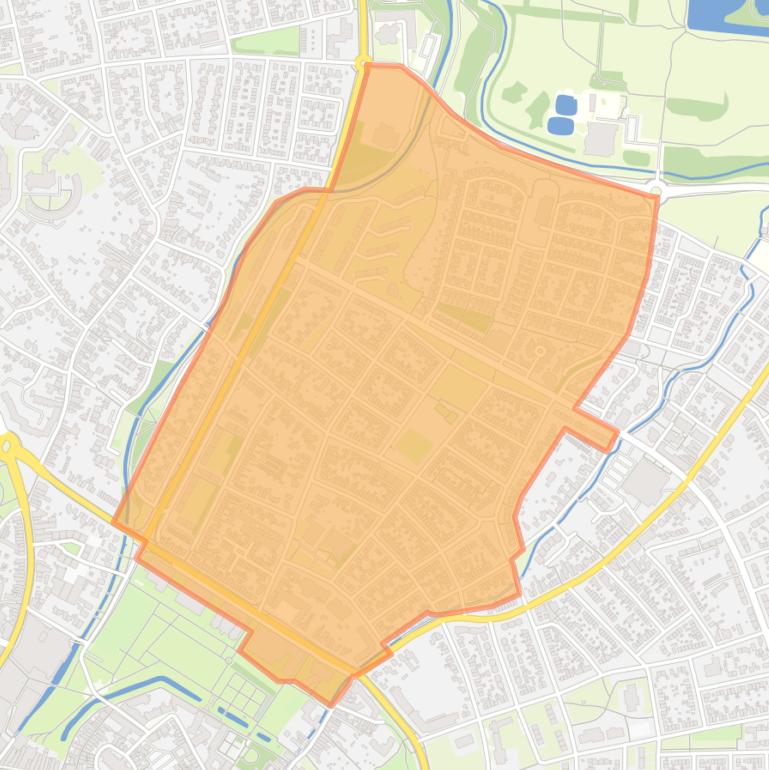 Kaart van de buurt Baandert.