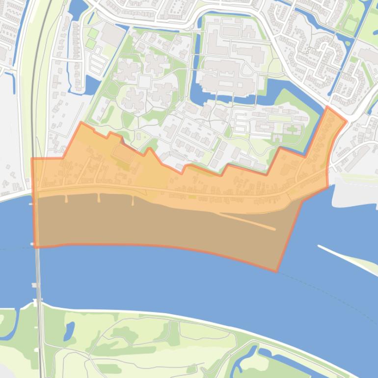 Kaart van de buurt Baanhoek-Oost.