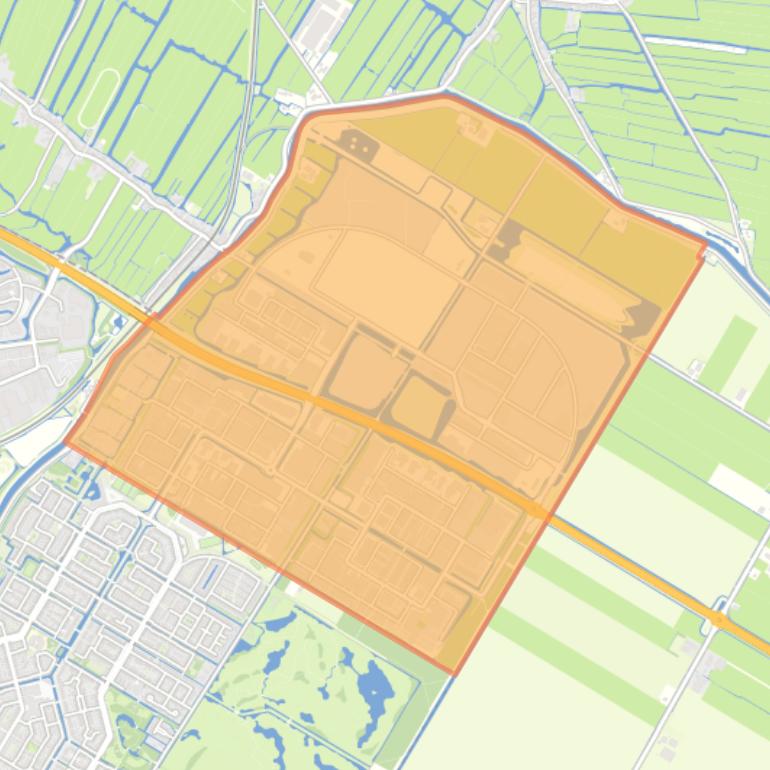 Kaart van de buurt Baanstee en omgeving.