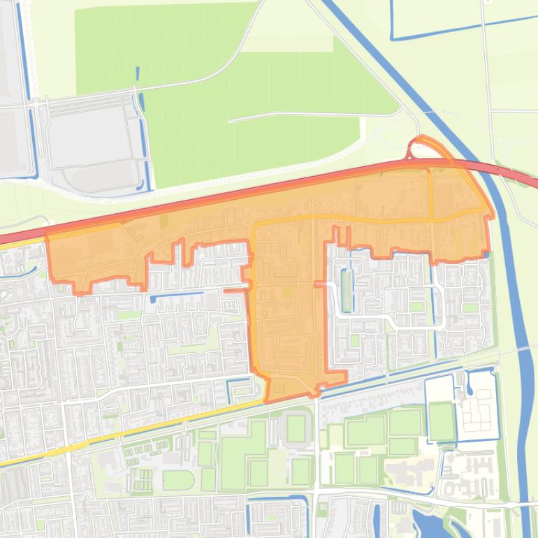 Kaart van de buurt Baardwijk.