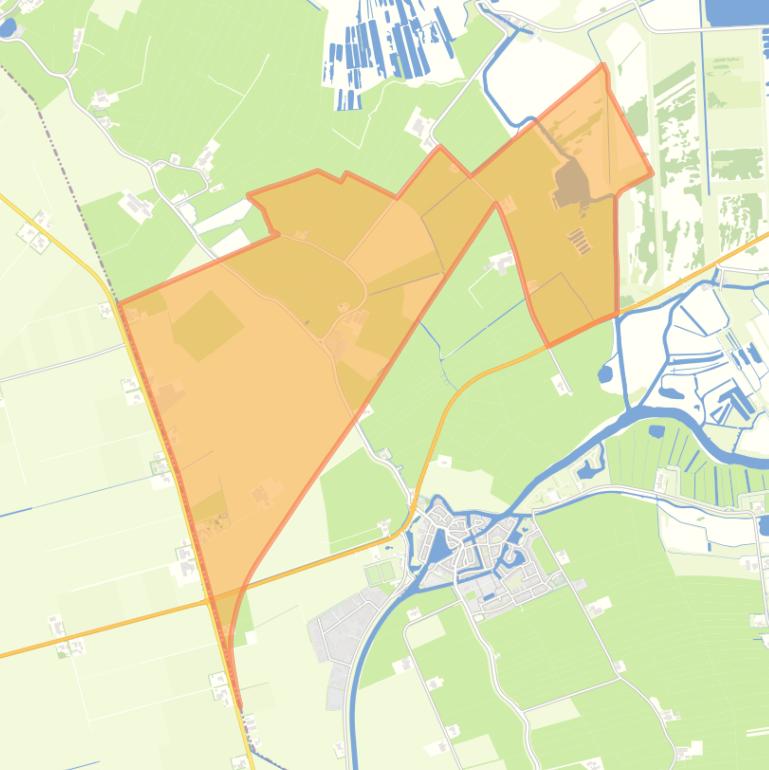 Kaart van de buurt Baarlo.