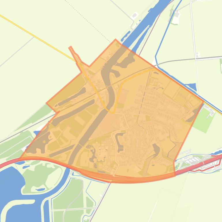 Kaart van de buurt Bad Nieuweschans.