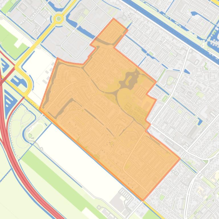 Kaart van de buurt Badhoevedorp Bouwlust.