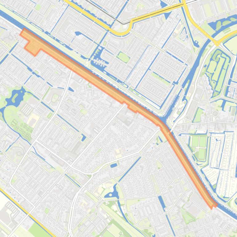 Kaart van de buurt Badhoevedorp Dijk.