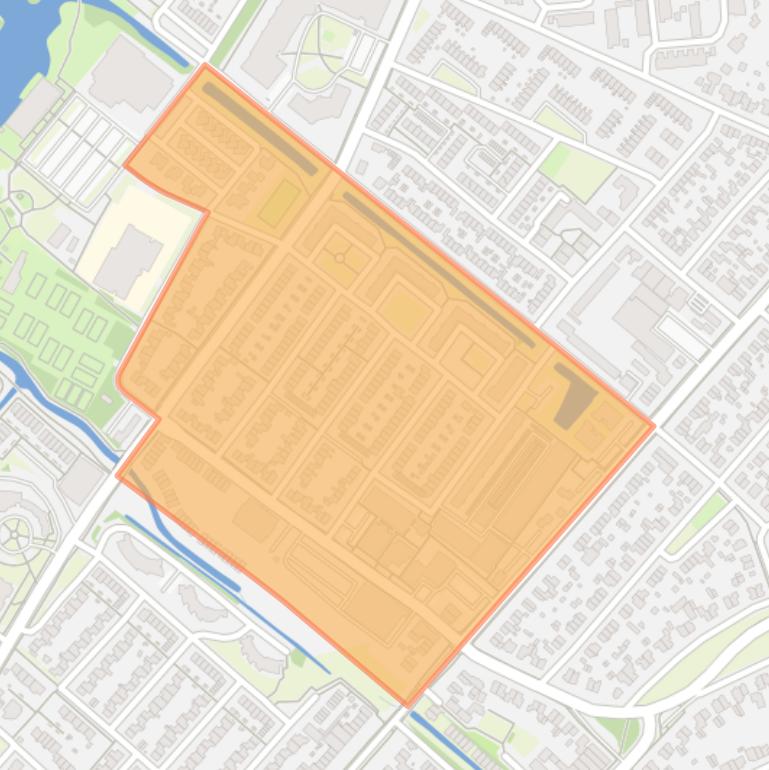 Kaart van de buurt Badhoevedorp West.