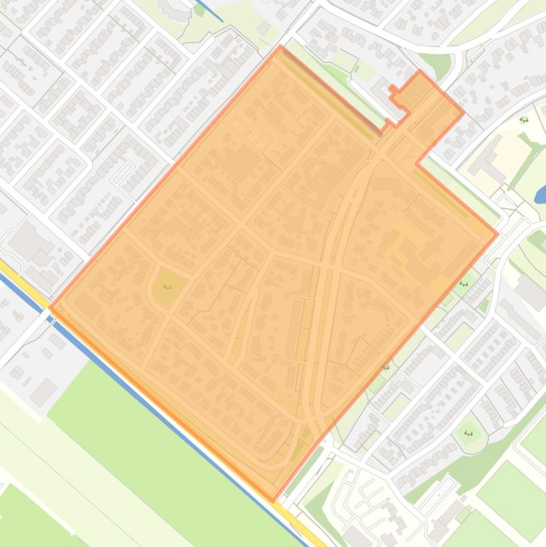 Kaart van de buurt Badhoevedorp Zuid.