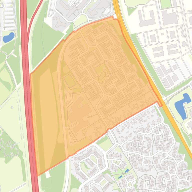 Kaart van de buurt Baggelhuizen Noord.