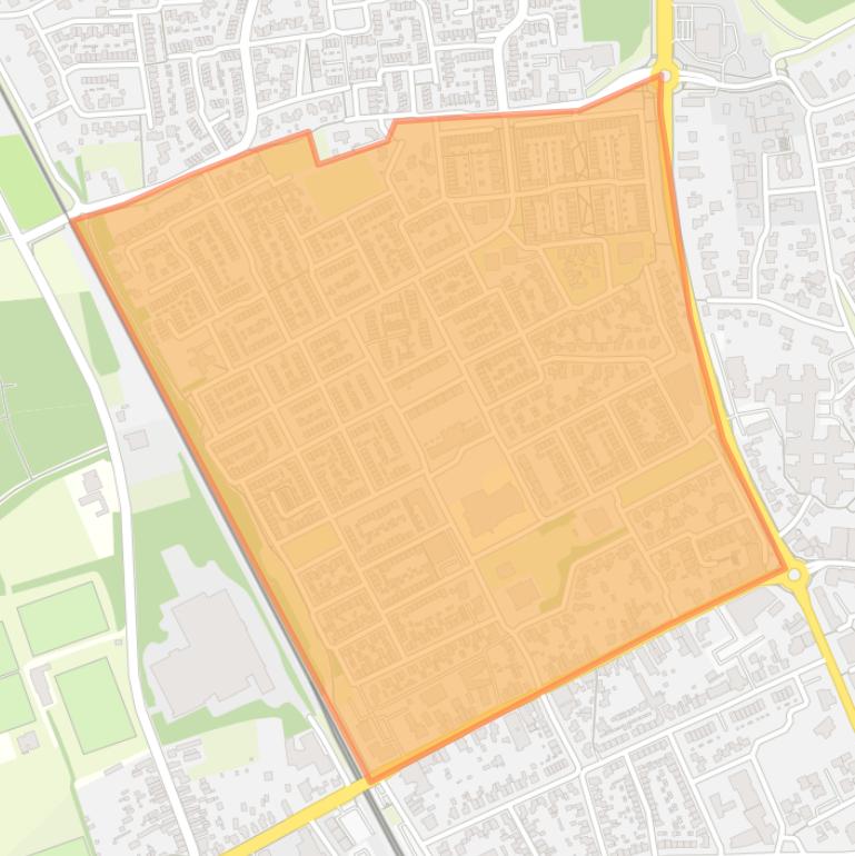 Kaart van de buurt Bakelgeert-Noord.