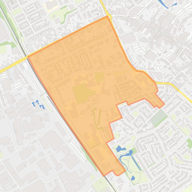 Kaart van de buurt Bakelgeert-Zuid.