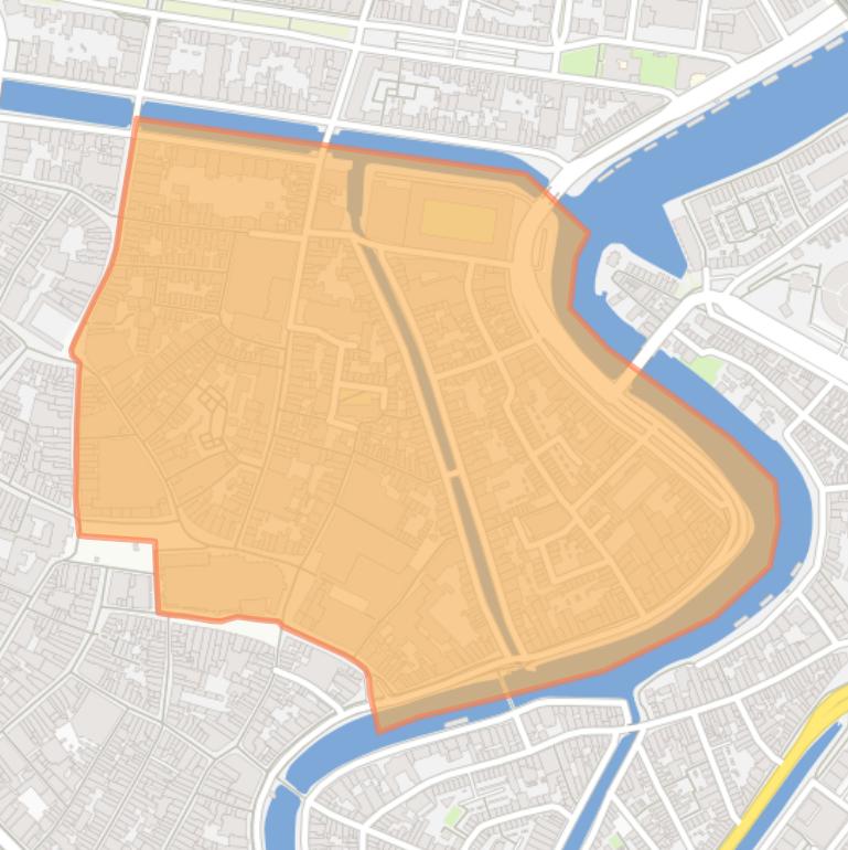 Kaart van de buurt Bakenes.