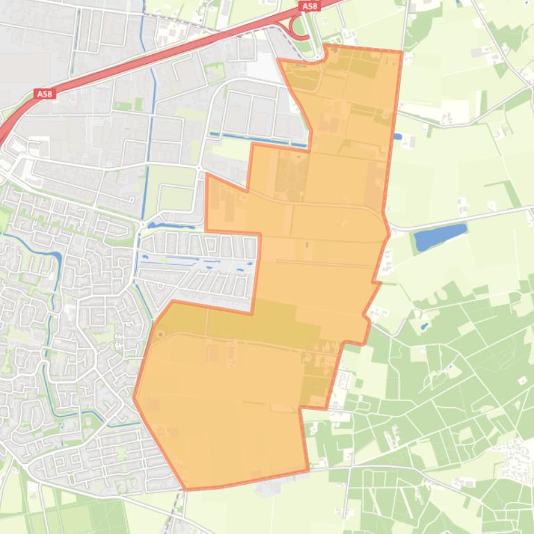 Kaart van de buurt Bakkersberg-Langendijk.