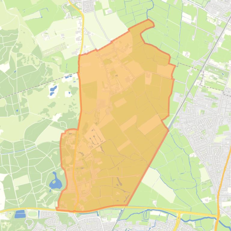 Kaart van de buurt Bakkum-Noord.