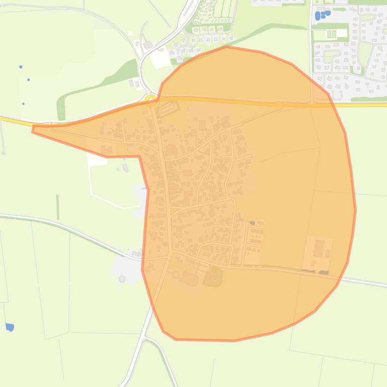 Kaart van de buurt Ballum.