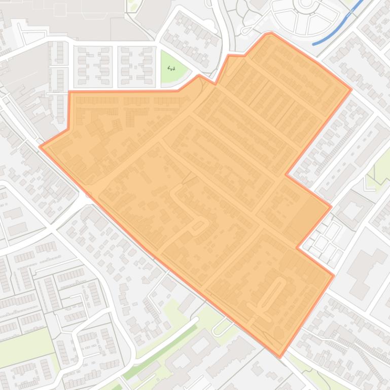 Kaart van de buurt Banakkers 1.