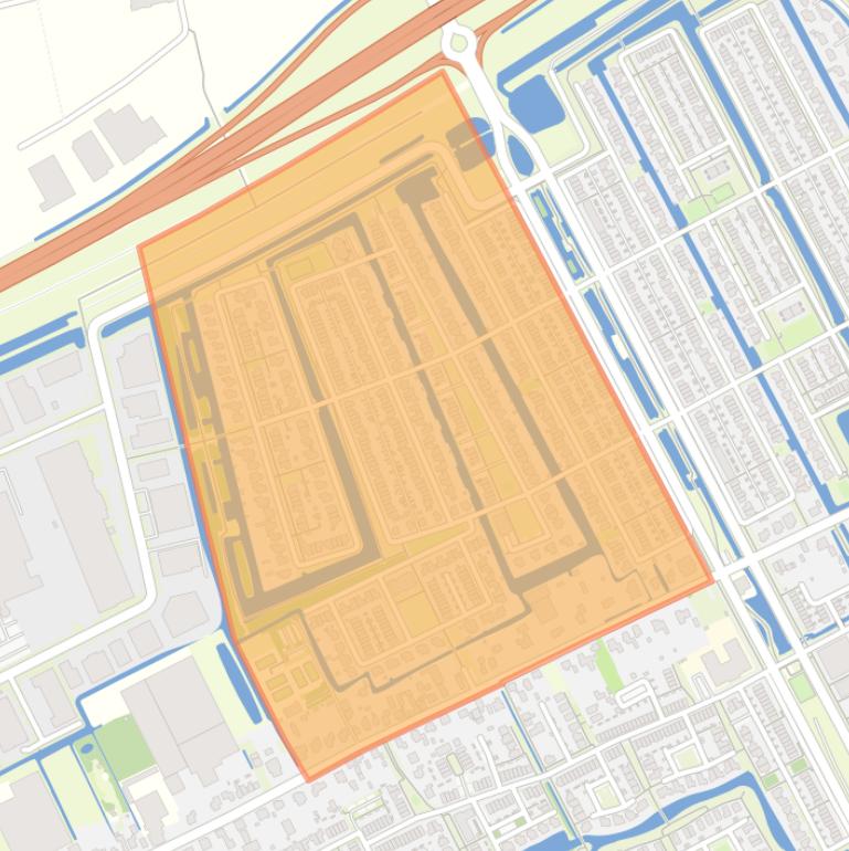 Kaart van de Bangert en Oosterpolder - Buurt 35 01.