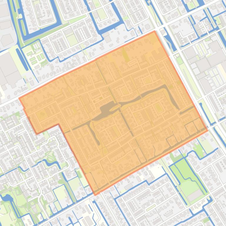 Kaart van de Bangert en Oosterpolder - Buurt 35 03.