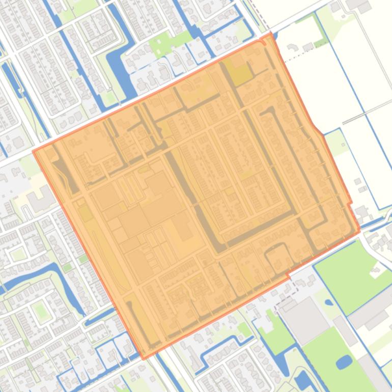 Kaart van de Bangert en Oosterpolder - Buurt 35 04.