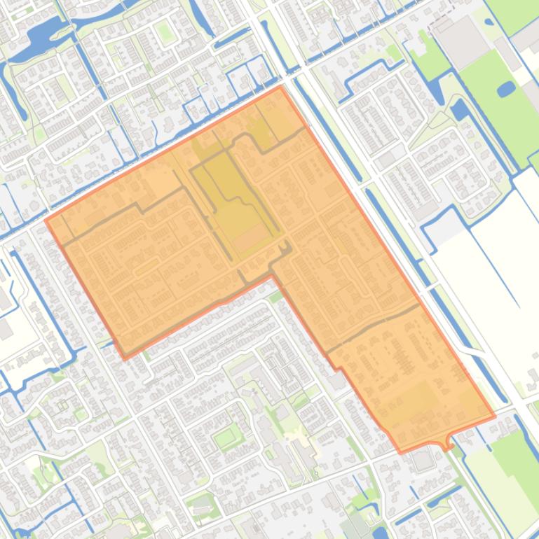 Kaart van de Bangert en Oosterpolder - Buurt 35 05.