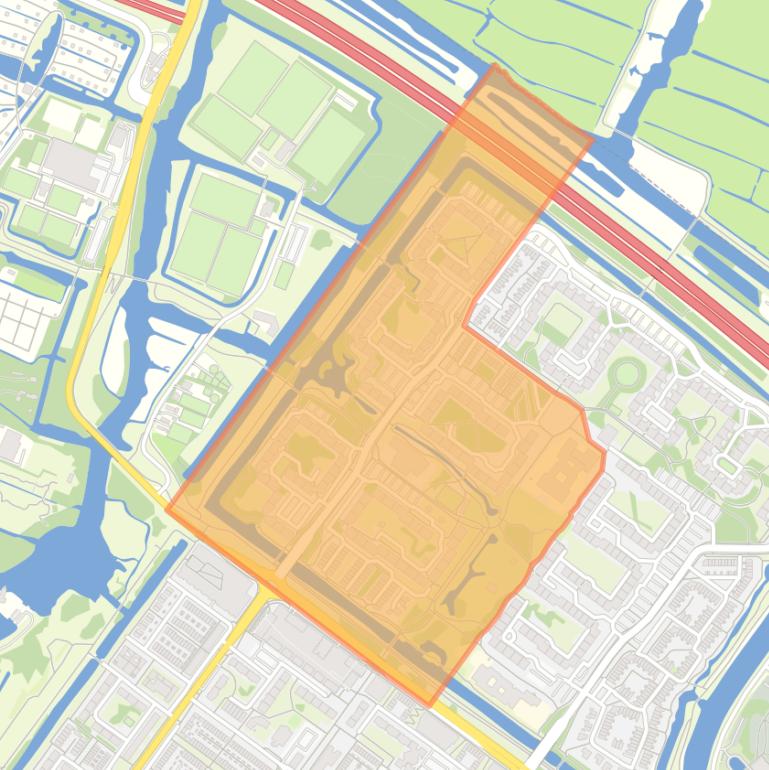 Kaart van de buurt Banne-Noordwest.
