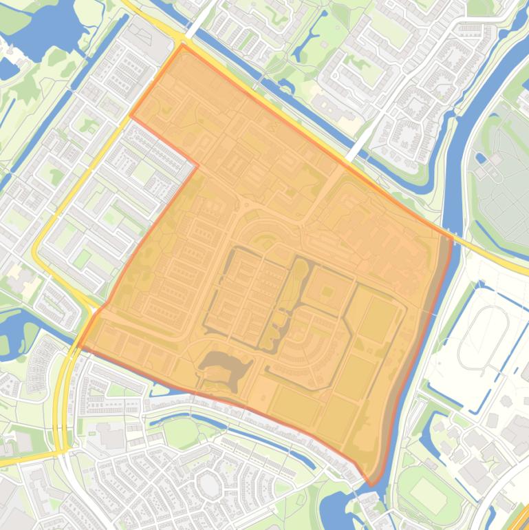 Kaart van de buurt Banne-Zuidoost.