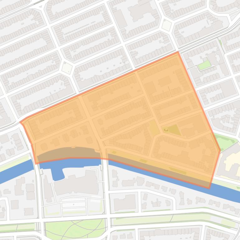 Kaart van de Banpleinbuurt.