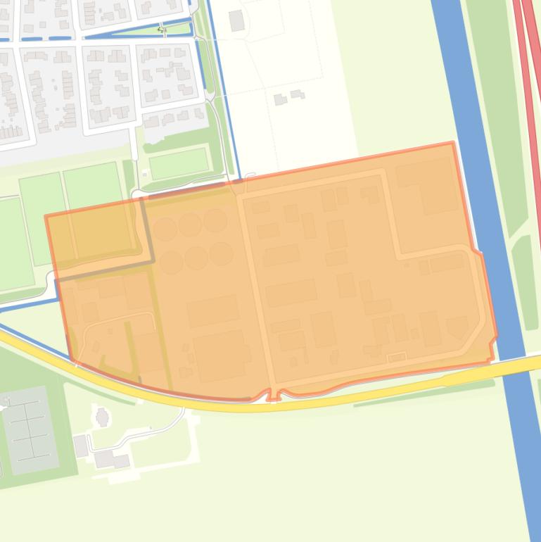Kaart van de buurt Bant-bedrijventerrein.