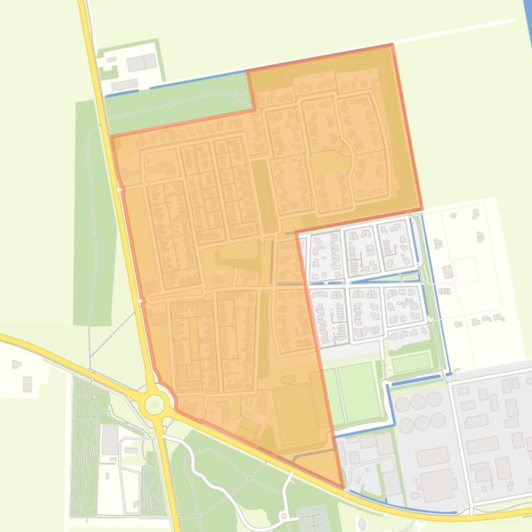 Kaart van de buurt Bant-woonkern.