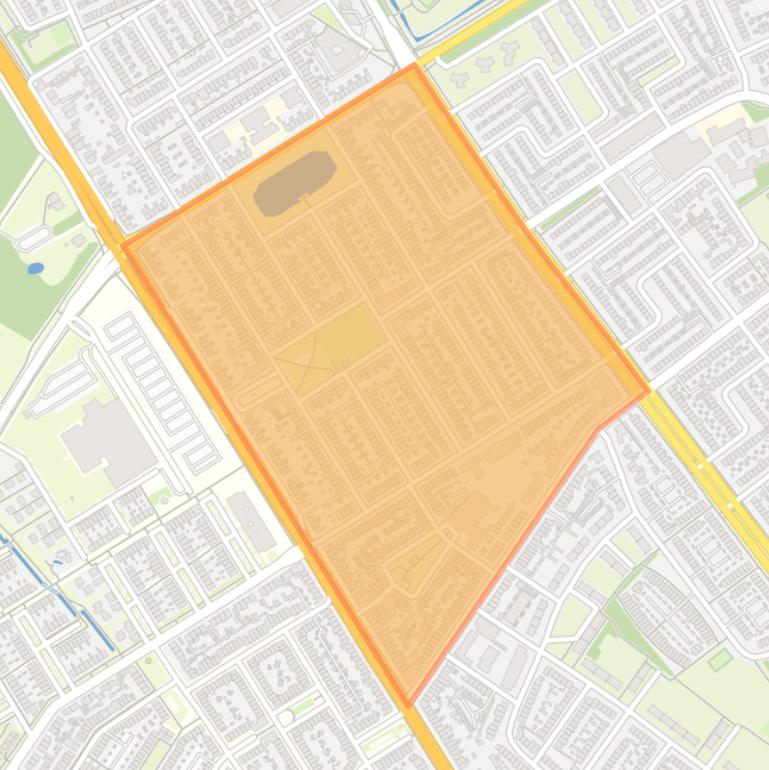 Kaart van de buurt Barrier.