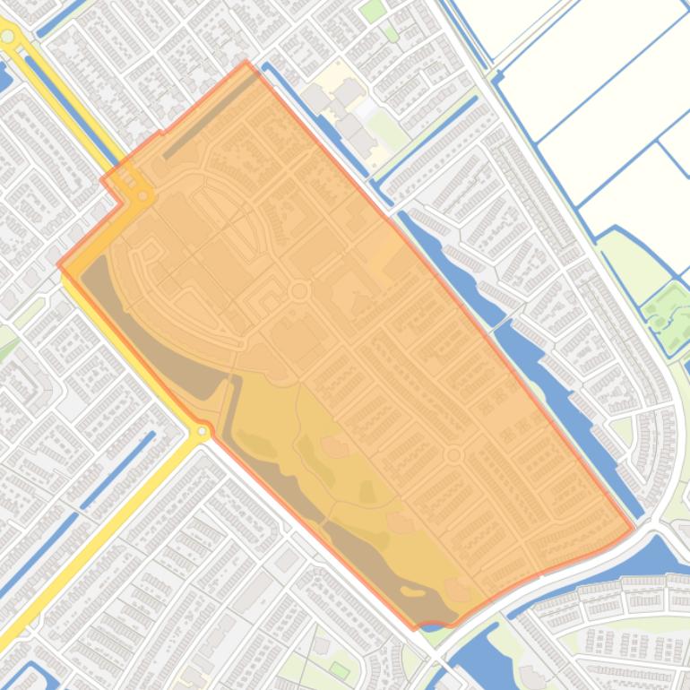 Kaart van de Bastionbuurt.